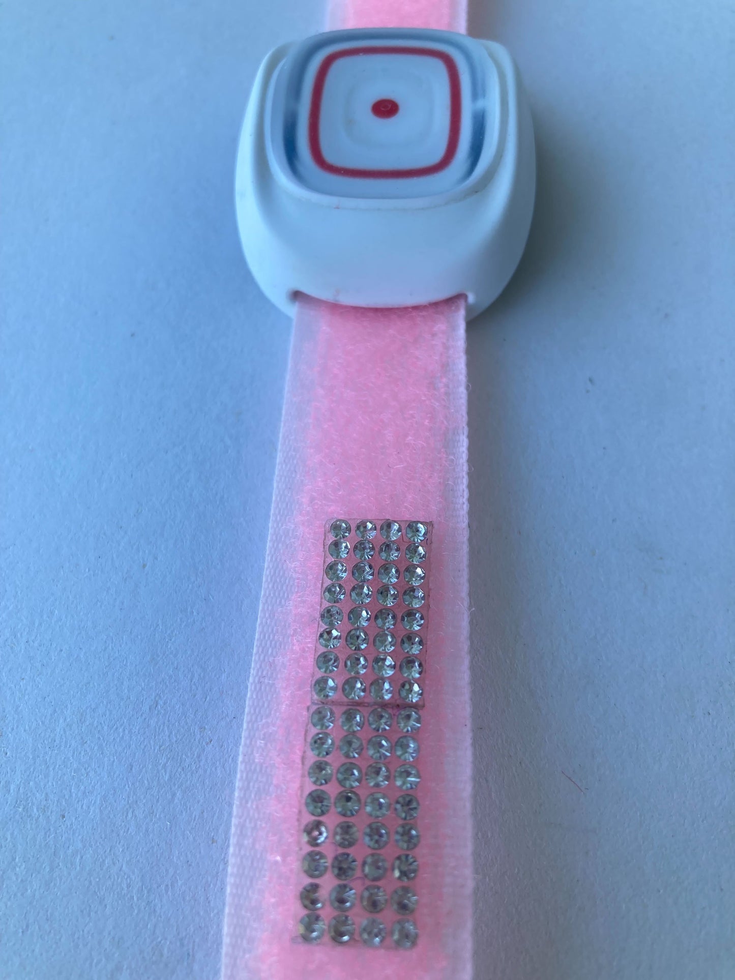 Rosa med glitter