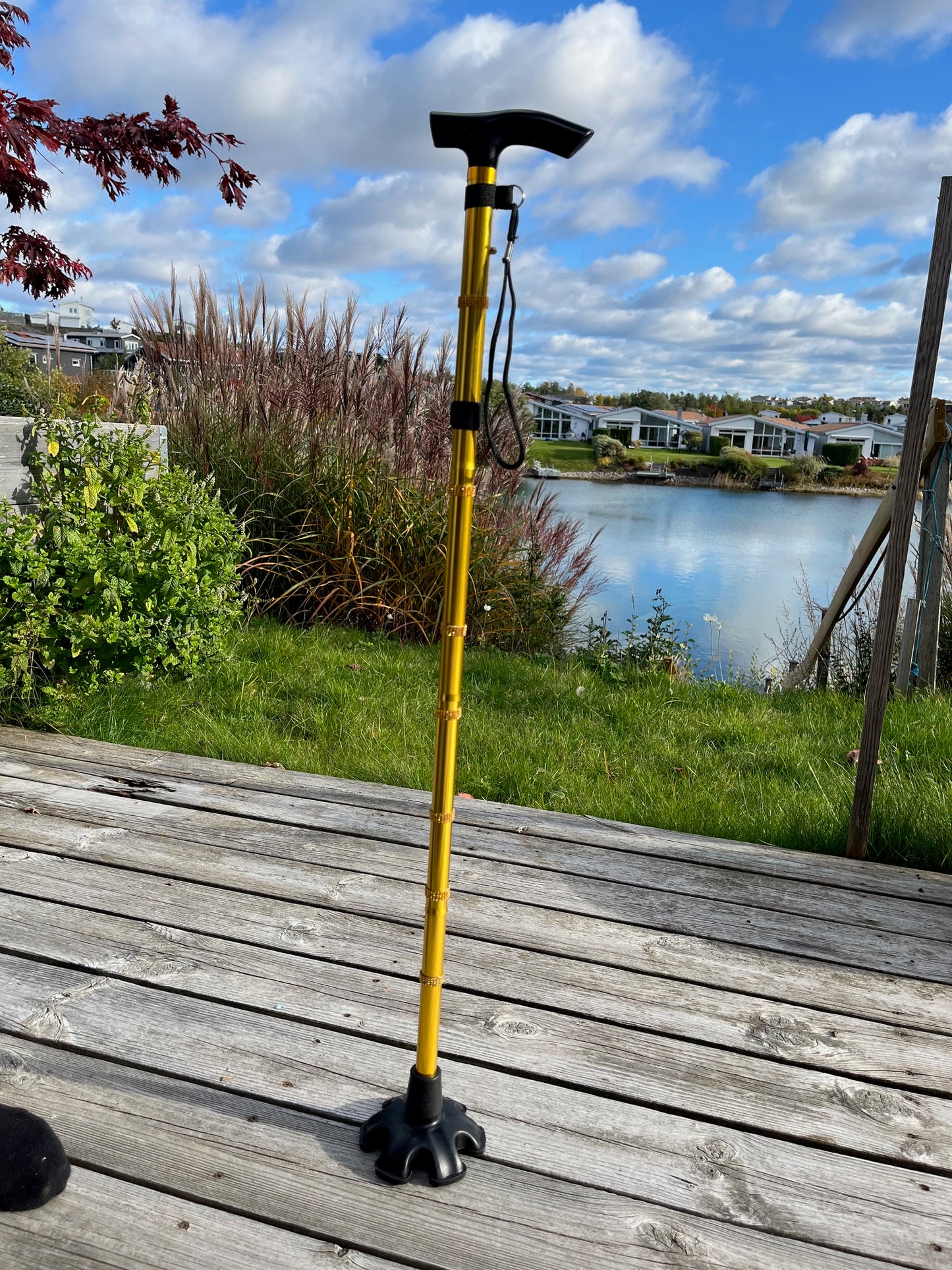 Käpp Gul - Vikbar med glitter